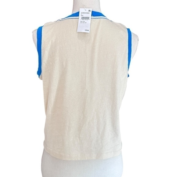 #1 NWT MOTHER Denim The Strong and Silent Tank in Hot Hot Hot - Picture 6 of 8